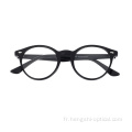 En stock Round Clear Vintage Optical Eyewear Acétate Cadre